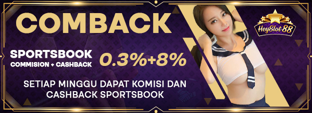 Bonus Komisi + Cashback Sportsbook 0.3% + 8%