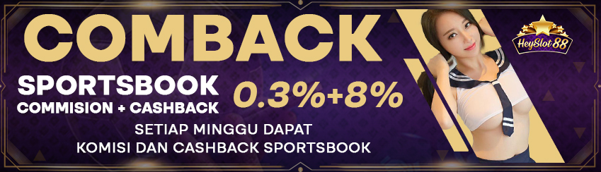 Bonus Komisi + Cashback Sportsbook 0.3% + 8%
