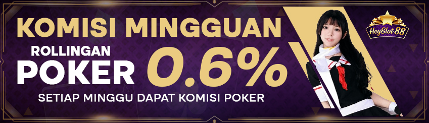 Bonus Komisi Mingguan Poker 0.6%
