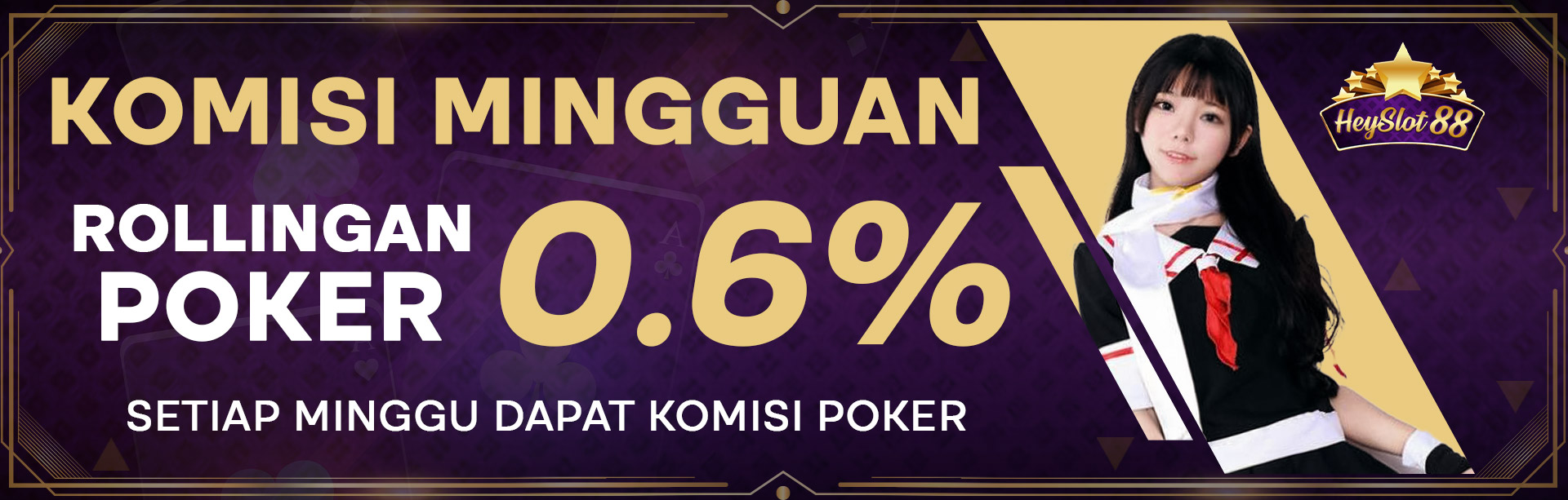 Bonus Komisi Mingguan Poker 0.6%